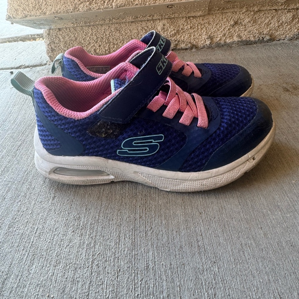 Skechers Kids' Navy and Pink Sneakers